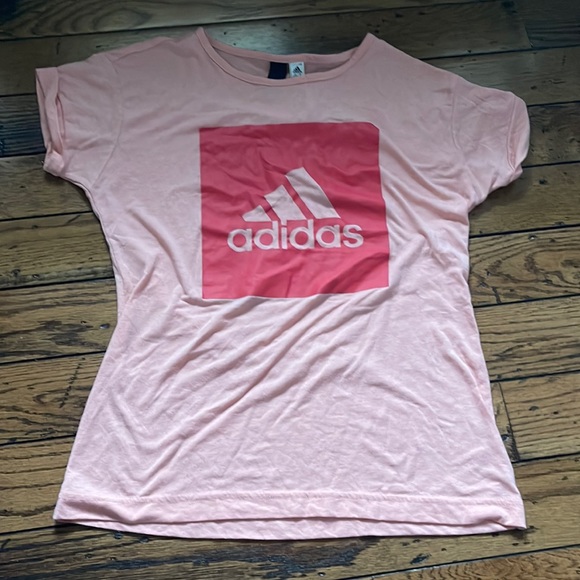 size S Adidas pink exercise t shirt - Picture 1 of 4